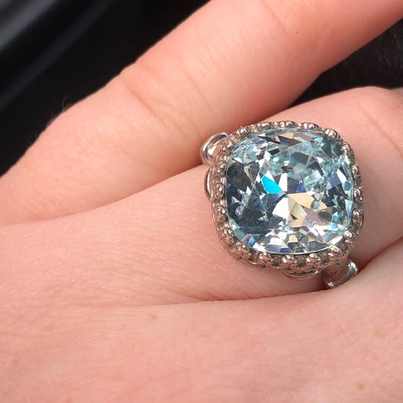 Sterling Silver Aquamarine Ring ✨✨ - Picture 3 of 7